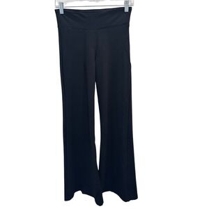 Betabrand Black Mid-Rise Flare Pull-On Ponte Dress Yoga Pants XS Petite Career